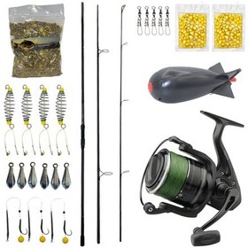 Resim Yekoutdoor Göl Oltası Seti Prologic C-series 12ft 360 Cm 3.5 Lb 3 Parça&dam Quick Darkside 4b Spod 7000s Fd 3+1bb Olta Makinesi 