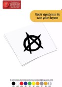 Resim Genel Markalar Byr002 Anarchy Sticker Oto Motor Laptop Duvar Folyo Sticker 10X10 Cm [Efsngrck] 
