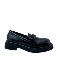 Resim Albini 2610556d Hakiki Deri Kadın Loafer Ayakkabı Siyah 