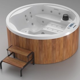 Resim Rosa Mini SPA Havuzu - 195x195 / Beyaz / 4 Kişilik 