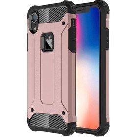 Resim Microsonic Apple iPhone XR (6.1'') Kılıf Rugged Armor Rose Gold 