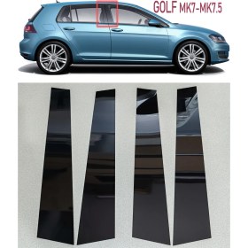Resim Özgürce Golf 7 Kapı Direği Kaplama, Piano Black Aksesuar, Şık ve Uyumlu Tasarım 