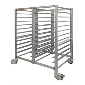 Resim Tribeca TC-3753-22 Demonte 37x53 cm 11+11 Tepsi Kapasiteli Taşıma Arabası, 85x58x177 cm 