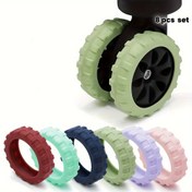 Resim 6 Renkte Mevcuttur, Bu Silikon Bagaj Tekerlek Koruyucu, Tekerlekler İçin Gürültüyü Azaltır ve Çizikleri Önler. Spinner Tekerlekler İçin Tasarlanmıştır, Zeminleri Koruyan Esnek ve Dayanıklı Bir Kılıf Sunar, Seyahat Aksesuarı, Tekerlekli Sandalye Aksesuarı, Tekerlekli Sandalye Tekerği, Tekerlekli Sandalye Parçası, Bagaj/Valiz Tekerlek Kılıfı/Koruyucu, Tekerlek Kılıfı, Valiz Koruyucu Kılıf Olarak Temeldir. 