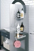 Resim Geseus Üç Katlı Asmalı Banyo Duş Rafı Krom Lm580 