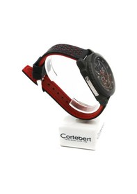 Resim İsviçre Cortebert Karbon Kasa Erkek Kol Saati Siyah 