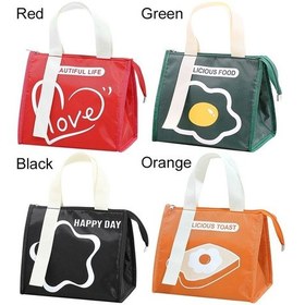 Resim Yalıtımlı Termal Çanta Soğutucu Öğle Yemeği Çantası Turuncu - Spot Satışlar Diğer 