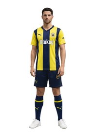 Resim Fenerbahçe Lisanslı Yetişkin Forma-şort-çorap Seti Sarı - Lacivert 
