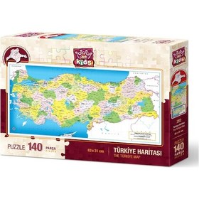 Resim Art Çocuk Türkiye Siyasi Haritası 140 Parça Puzzle 