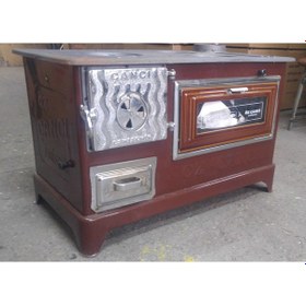 Resim Fırınlı Döküm Kuzine Soba Kömür Sobası Odun Sobası 