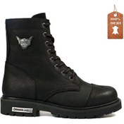 Resim Hammer Jack Siyah Hakiki Deri Bot Postal 102 18505-g Siyah 