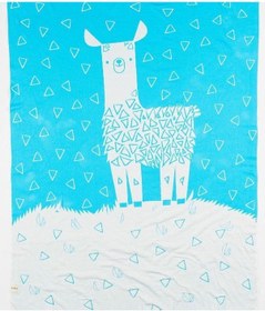 Resim Organik Triko Çocuk Örtüsü, Lama 110x140 , Turkuaz 
