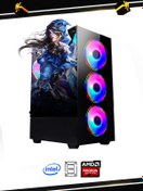 Resim RAMTECH BİLGİSAYAR RG540-1020 İ5 4570 16GB RAM 480GB SSD RX550 4GB OYUNCU BİLGİSAYARI 