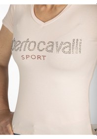 Resim ROBERTO CAVALLI Kadın T'shirt RRC5492L Pembe 