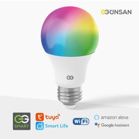 Resim Günsan Akıllı Wifi Led Ampul Rgb Çok Renkli Tuya Ve Smart Life Uygulama Destekli 9w 2700k-6500k Ayarlanabilir Rgb - Ayarlanabilir Renk Sıcaklığı Ve Parlaklık 