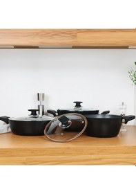 Resim Serenk Excellence 7 Parça Granit Tencere Seti 