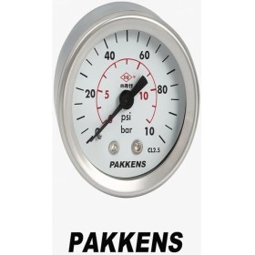 Resim Normadia 0-10 Bar Basınç Göstergesi, 40MM, G1/8” B, Arka Bağlantı 