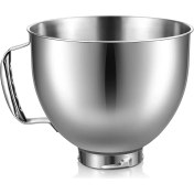 Resim Kitchenaid Için Paslanmaz Çelik Kase 4.5-5 Quart Tilt Head Stand Mixer, Kitchenaid Mikser Kasesi Için Bulaşık Makinesi Güvenli (Yurt Dışından) 