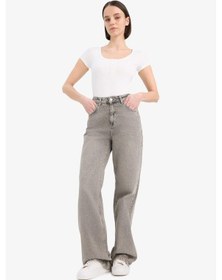 Resim Defacto Yuvarlak Yaka Fitilli Kaşkorse Kısa Kollu Çıtçıtlı Body F1772AX25SM Beyaz 