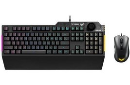 Resim Asus Tuf Gaming Combo K1 Kablolu Usb Standart Siyah Rgb Gaming Q Klavye+Mouse 