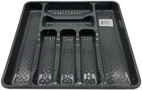 Resim 39x42,5x5 CM Çekmece İçi Jumbo Boy 7 Gözlü Kaşıklık Antrasit 