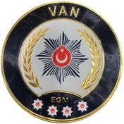 Resim ÇUKUROVA ÜTÜ VAN P o l i s Kol Arması 3D Plastik TPU, Yeni Tip, Cırtlı, Standart Ölçü, 1.sınıf Kalite 