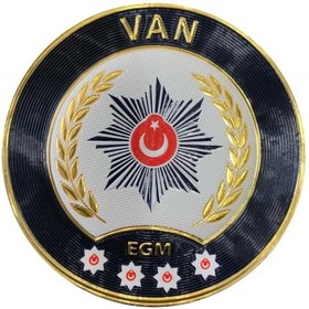 Resim ÇUKUROVA ÜTÜ VAN P o l i s Kol Arması 3D Plastik TPU, Yeni Tip, Cırtlı, Standart Ölçü, 1.sınıf Kalite 