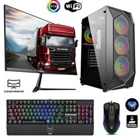 Resim İzoly Thunder Intel Core i5 4570 24" 8 GB RAM 512 GB M.2 NVMe SSD GT740 FreeDOS Masaüstü Oyun Bilgisayarı 