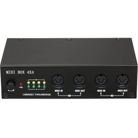 Resim Genel Markalar UM4X4 USB MIDI Arayüzü 4 GİRİŞ /4 Çıkış 64 MIDI Kanalı 4i/4o Birleştirme 2i4o MIDI Kutusu 4X4 