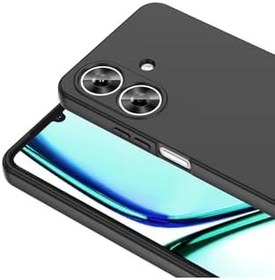 Resim Zipax Realme Note 60 İle Uyumlu Kılıf Lansman İçi Kadife Silikon Zr Mara Siyah 