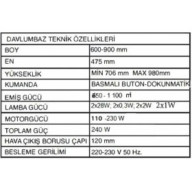 Resim Alveus Mod 3000 Davlumbaz Siyah Cam 60 cm 