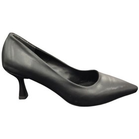 Resim Ventes 20492184z 6 Cm Kadeh Topuk Sivri Burun Kadın Stiletto Ayakkabı Siyah 