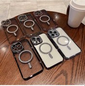 Resim Cbtx iPhone 16 Pro Uyumlu Elmas Kaplama Magsafe Tpu Telefon Kılıfı 