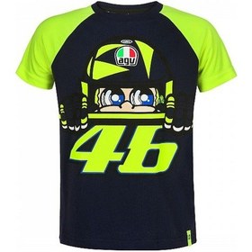 Resim Vr46 Official Cupolino Çocuk Tshirt Siyah 