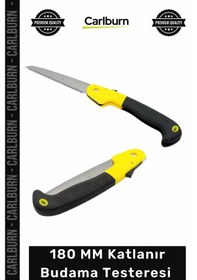 Resim Testere Profesyonel Çelik Keskin Portatif Ergonomik 180 Mm Katlanır Budama Testeresi Çakı Tipi 