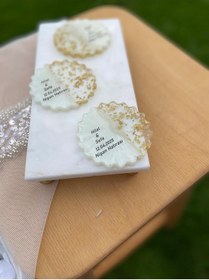 Resim GÜRLEK TEKSTİL 10 Adet Epoksi Magnet Söz Nişan Nikah Kına Düğün Hediyeliği Kuran Hatırası Sünnet Mevlüt- 