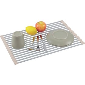 Resim Mien Alüminyum Bulaşık Matı 52×33×1 cm | Tezgah Üstü Kurutma ve Koruma Matı 