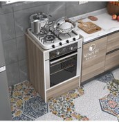 Resim Kenzlife Ankastre Modülü Kabini Neon Crd Fırın Ocak Dolabı Sabit Tabla 