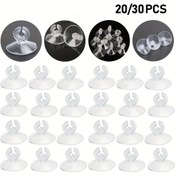 Resim 20/30 adet Akvaryum Emme Kupası Hava Tüpü Tutucuları - Şeffaf PE Balık Tankı Oksijen Pompası Klipsleri için 4/6mm Boru, Güç Kablosu ve Aksesuar Bağlantısı Güvenli, Sağlıklı Su Yaşamı için Kaymaz Tasarım, Akvaryum Aksesuarları | Kaymaz Emme Kupaları | Dayanıklı Emme Tutucuları, Balık Akvaryumu için Hava Pompası 