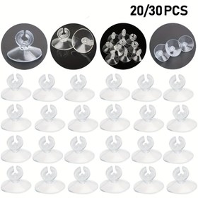 Resim 20/30 adet Akvaryum Emme Kupası Hava Tüpü Tutucuları - Şeffaf PE Balık Tankı Oksijen Pompası Klipsleri için 4/6mm Boru, Güç Kablosu ve Aksesuar Bağlantısı Güvenli, Sağlıklı Su Yaşamı için Kaymaz Tasarım, Akvaryum Aksesuarları | Kaymaz Emme Kupaları | Dayanıklı Emme Tutucuları, Balık Akvaryumu için Hava Pompası 