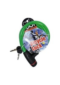 Resim Anahtarlı Çelik Bisiklet Kilidi Beyaz-gri 