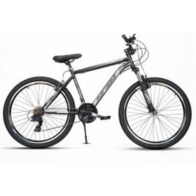 Resim SARİSSA BİSİKLET Sarissa Moon 26" Jant MTB Ön Amortisörlü Shimano 21 Vites Wake Gidon V Fren Dağ Bisikleti Siyah Gri 