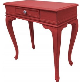 Resim Masifart Flare 80 cm Kırmızı Eskitme Çekmeceli Dresuar Makyaj Masası 