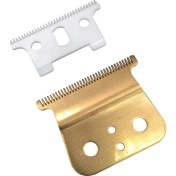 Resim Andis T Outliner Için T Çağrı Bıçağı Için Altın, Andis Gtx Yedek Bıçağı (Beyaz T Blade + Glod Çelik Blade) (Yurt Dışından) 