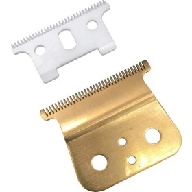 Resim Andis T Outliner Için T Çağrı Bıçağı Için Altın, Andis Gtx Yedek Bıçağı (Beyaz T Blade + Glod Çelik Blade) (Yurt Dışından) 