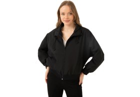 Resim First Stops Spor Kadın Dik Yaka Su ve Rüzgar Geçirmez Oversize Crop Mevsimlik Yağmurluk Rüzgarlık 