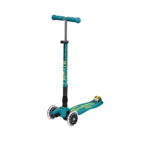 Resim Micro Maxi Micro Deluxe Led Foldable Petrol Green Unisex Çocuk Yeşil Scooter 