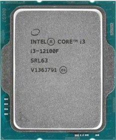 Resim Intel Core İ3 12100f 17mb 4çekirdekli Vga Yok 1700p 58w Kutusuz+fansız 