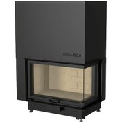 Resim Echa Tech Asansörlü Çelik Köşe Şömine Haznesi Sağ Açık 80 