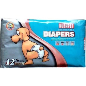 Resim Hushpet Diapers Ultra Emici Köpek Pedi S 12'li 31 x 46 CM 